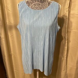 Elegant Blue Sleeveless Top